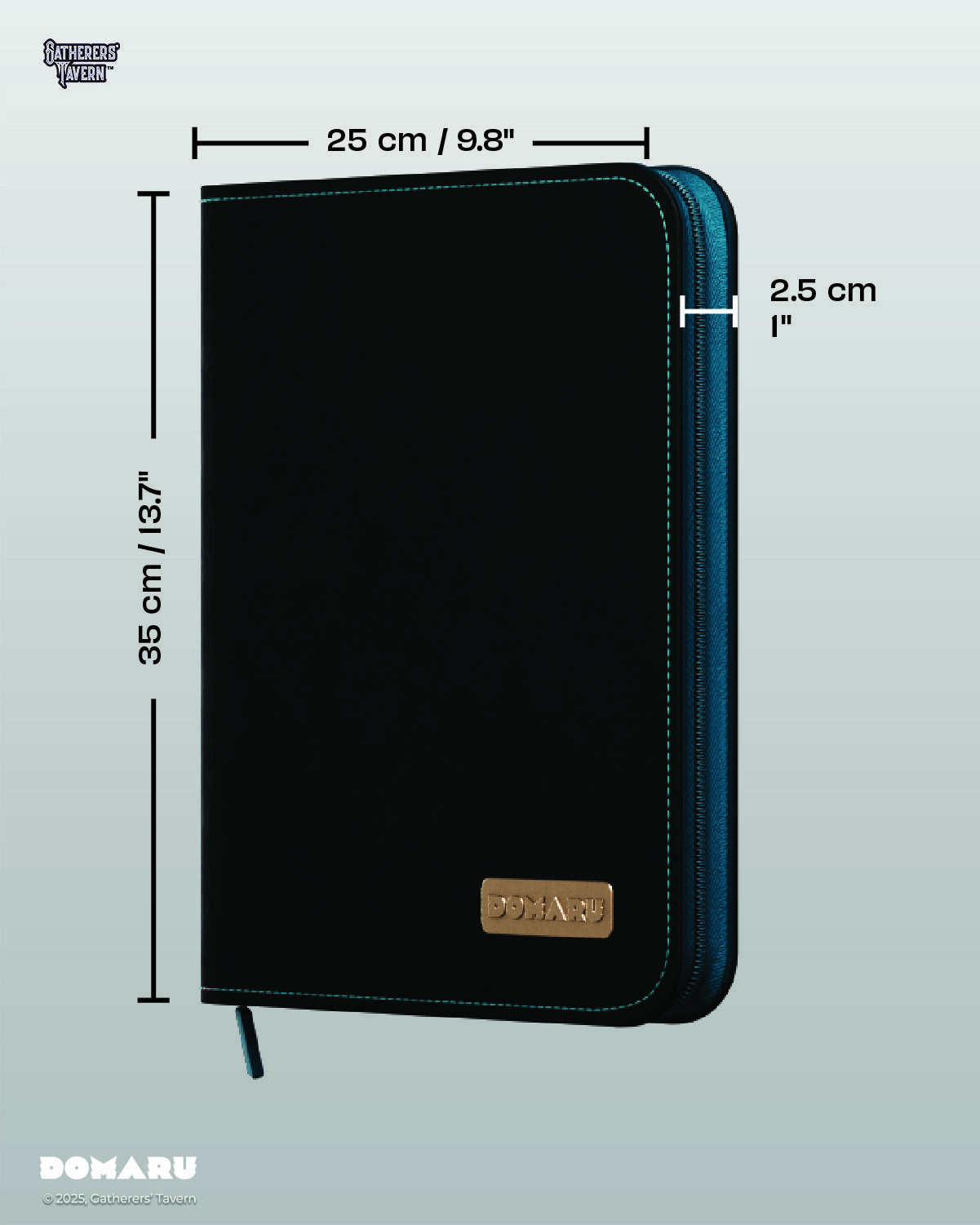 Gatherers' Tavern | Turquoise Loch Deco Patch DOMARU | Binder 9-Pocket