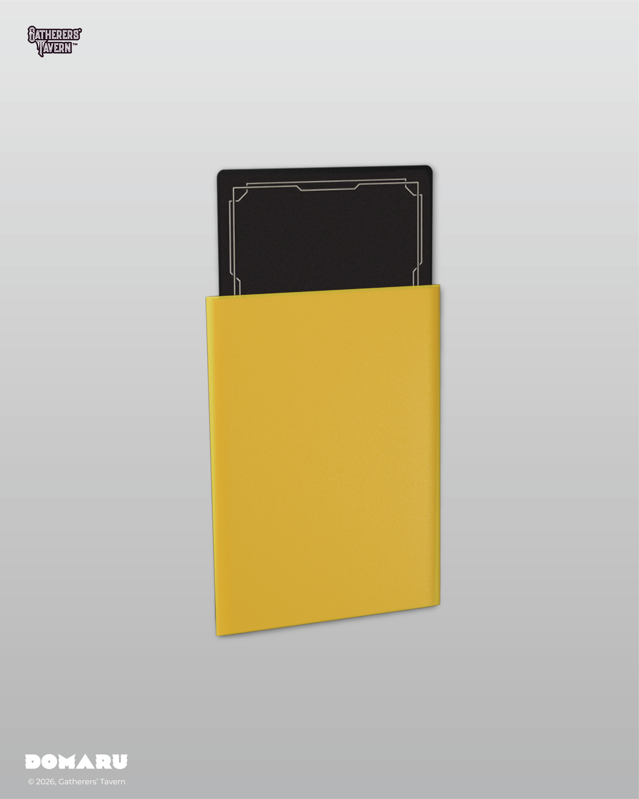 Gatherers' Tavern | Regular Fit Standard Sleeves Divine Yellow | Domaru (100 Sleeves)