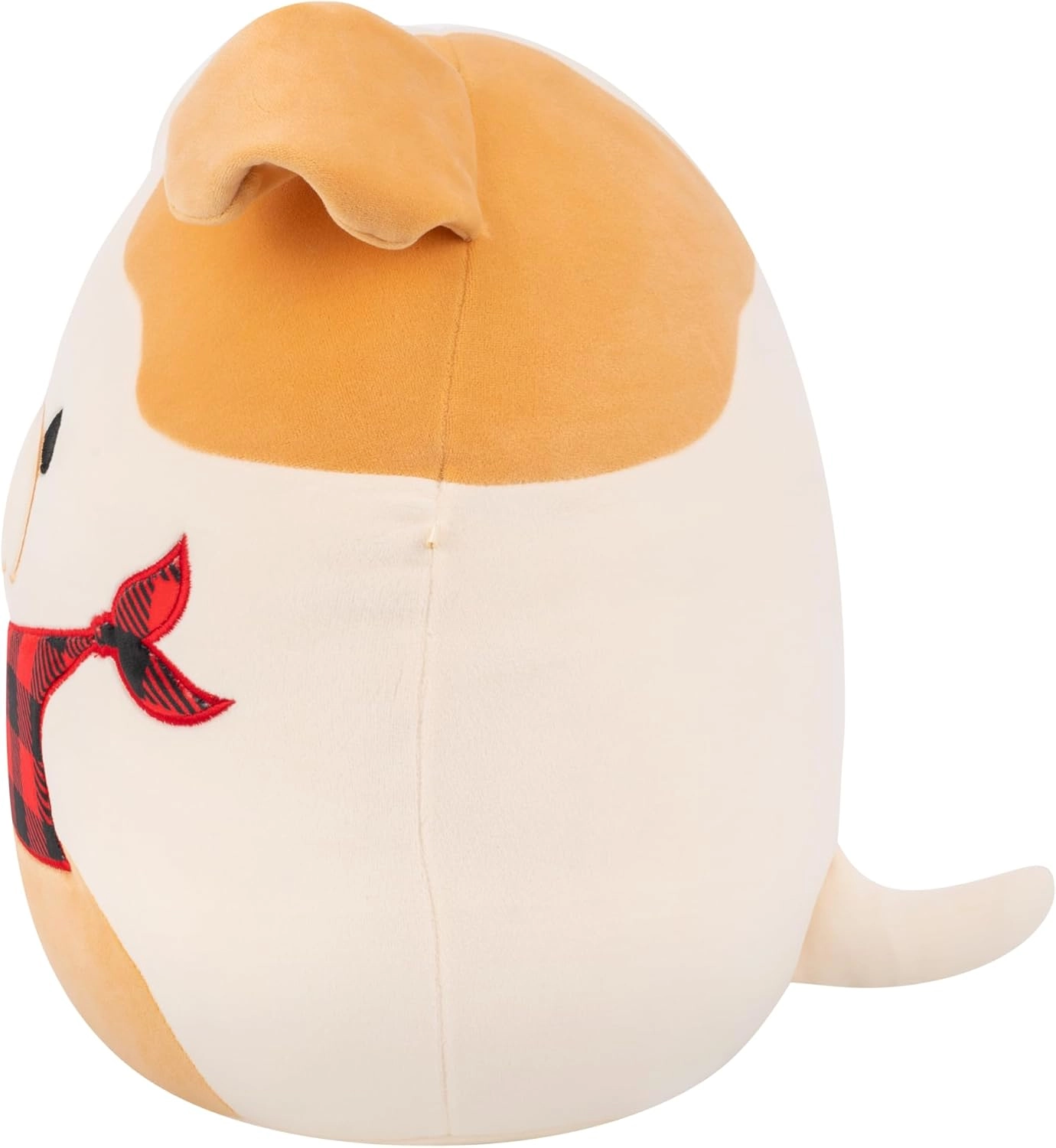 Jazwares | Squishmallows Brock - White And Tan Bulldog with Plaid Bandana | 30cm Medium Plush