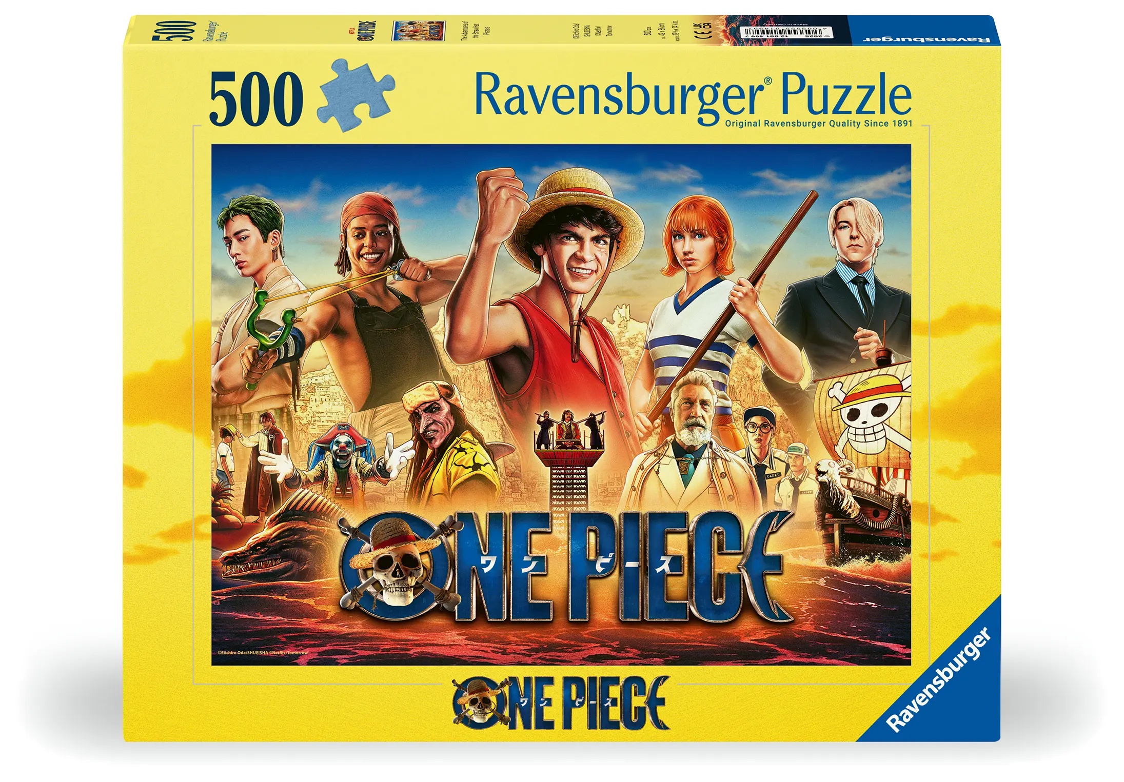 Ravensburger | One Piece Die Abenteuer der Strohhutpiraten | 500 Teile Puzzle
