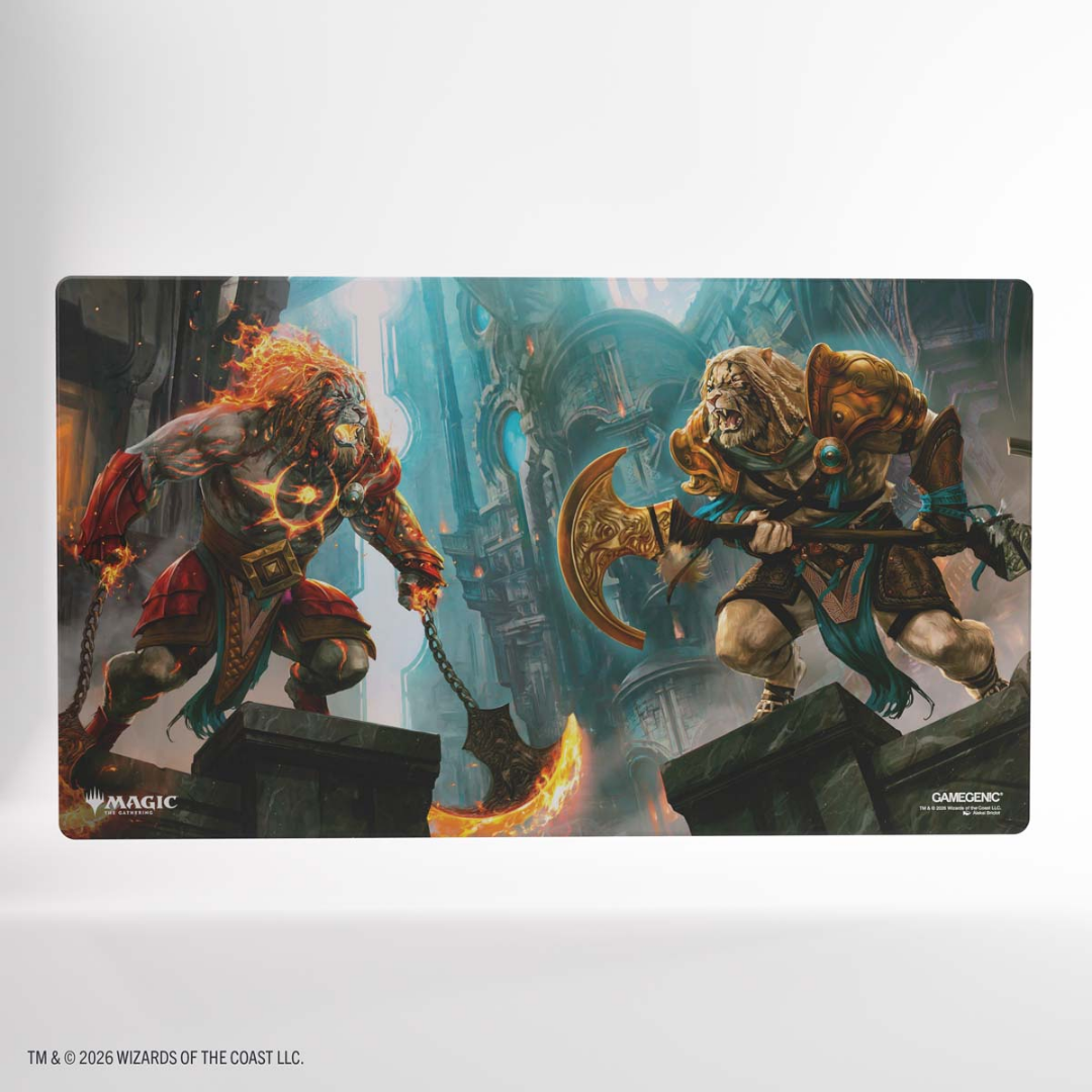 Gamegenic | MTG: Reality Fracture - Ajani, Path of Vengeance/Ajani, Counter Attack Leader | Shiny Playmat
