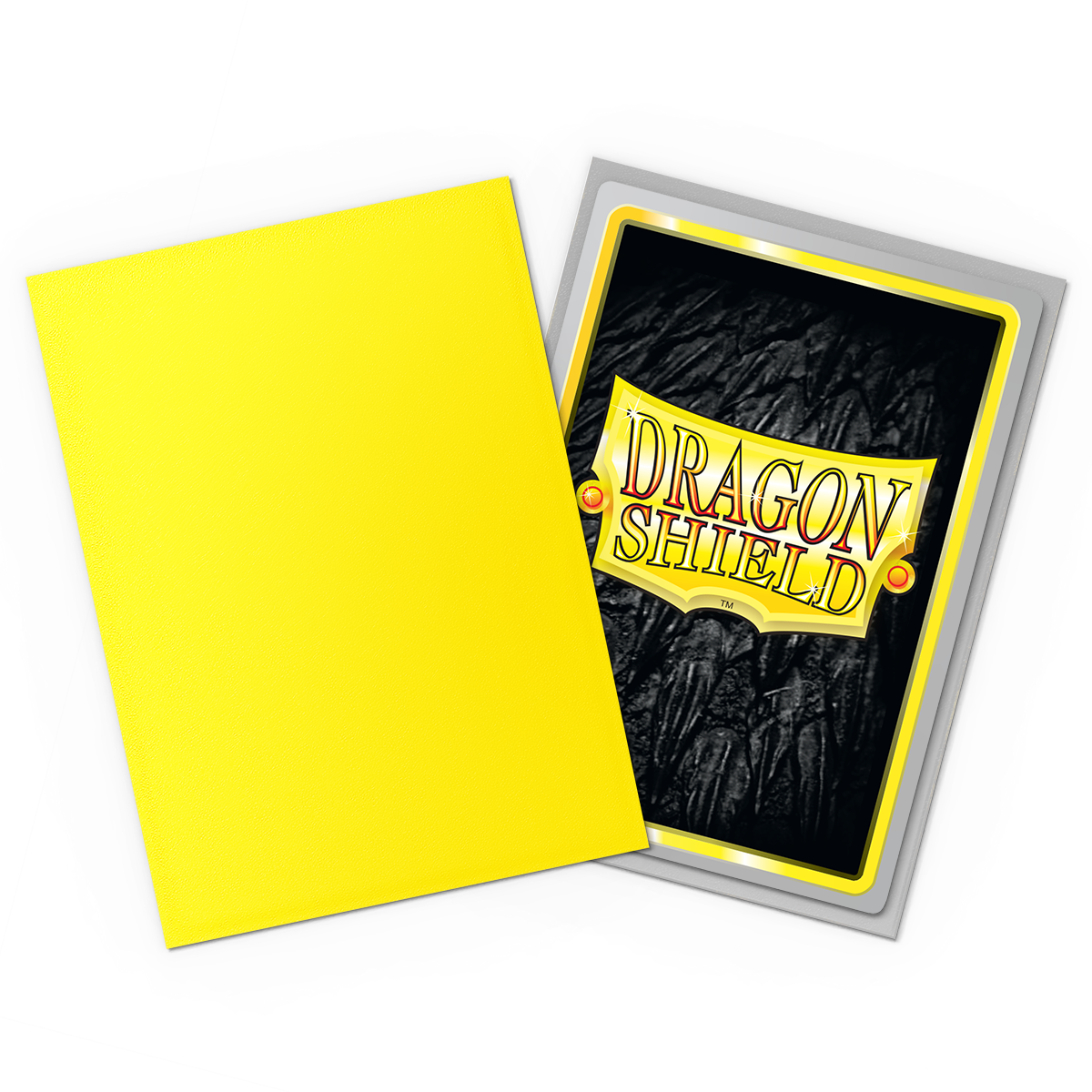 Dragon Shield: Yellow & Silver - Matte Dual Sleeves Standard Size
