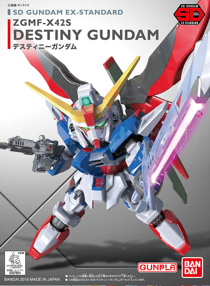 Bandai: SD Gundam Destiny ES Standard 009 – Mobile Suit Gundam SEED (8cm)