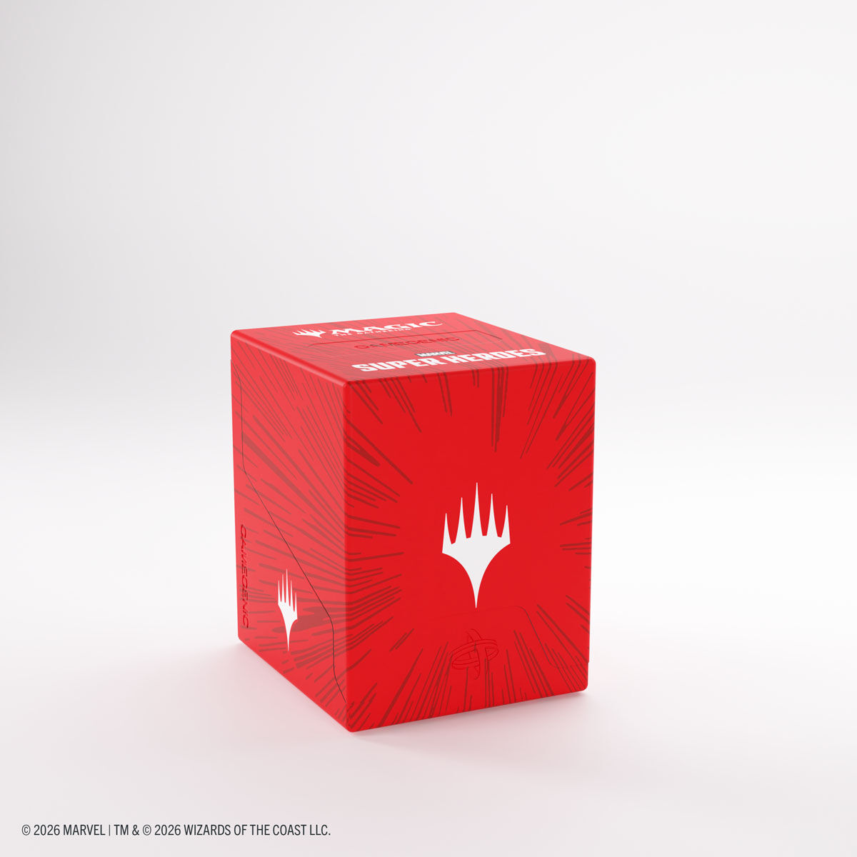 Gamegenic | Marvel Super Heroes - Comic Burst Red | Deckbox Bastion 100+ XL