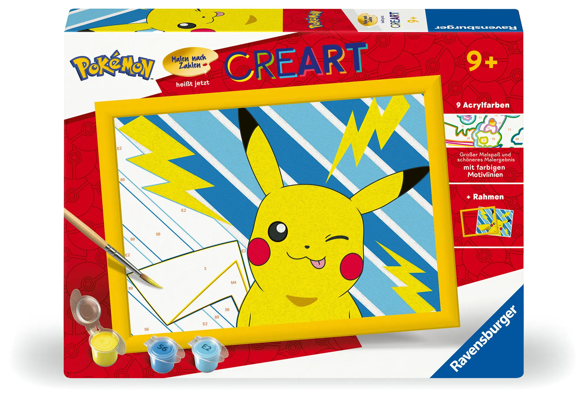 Ravensburger | Pokémon Freches Pikachu | Cre Art Malen nach Zahlen