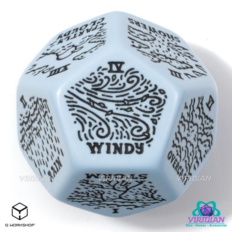 Q Workshop | Blue & Black | Weather Generator Die