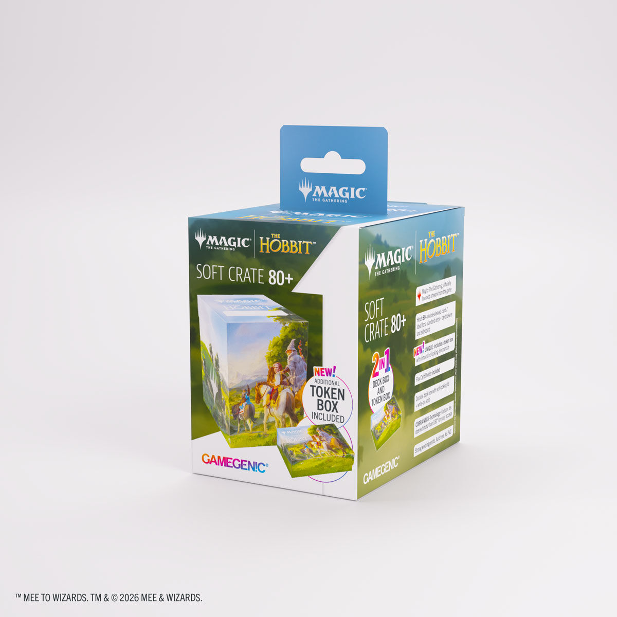 Gamegenic | MTG: The Hobbit - Leaving Hobbiton / Troop of Ponies | Soft Crate 80+ Deckbox