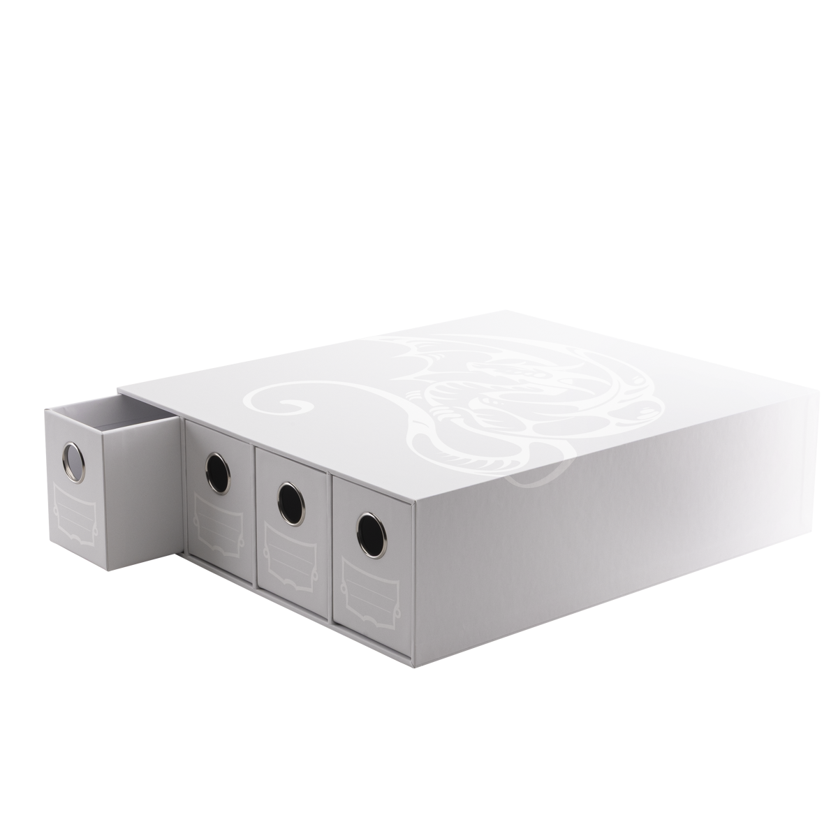 Dragon Shield | Fortress Card Drawer | Horizontal 4 White