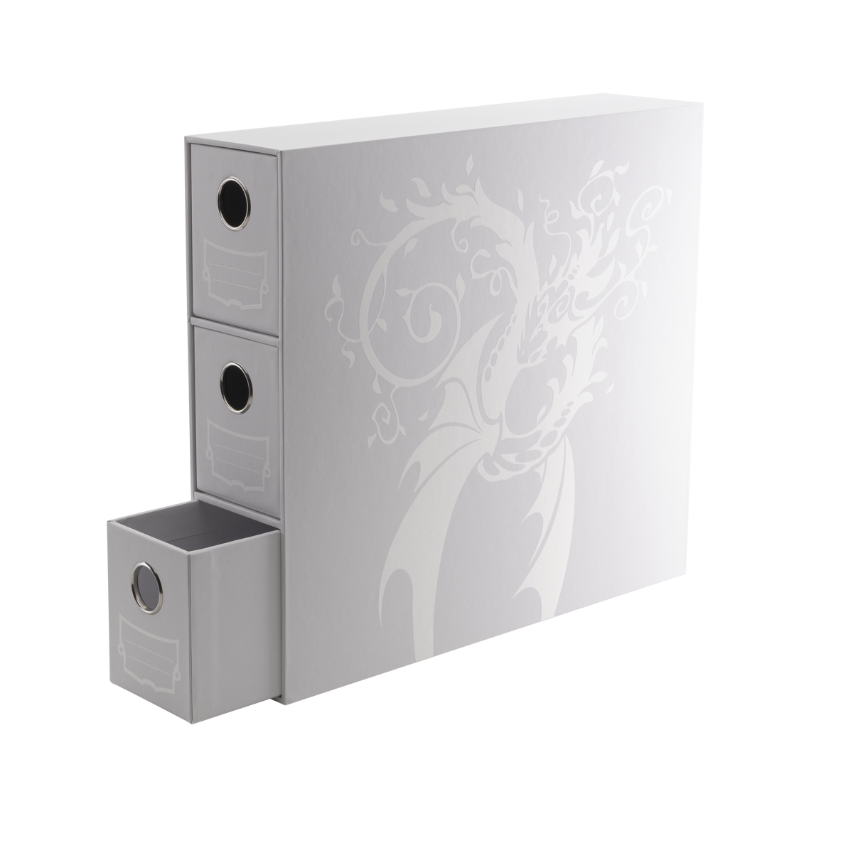 Dragon Shield | Fortress Card Drawer | Vertical 3 White