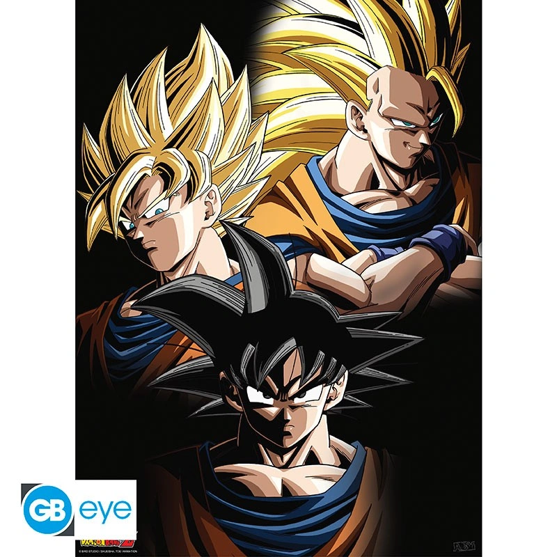 Abysse: Dragon Ball - Chibi Poster (52 x 38cm) - Goku Transformations