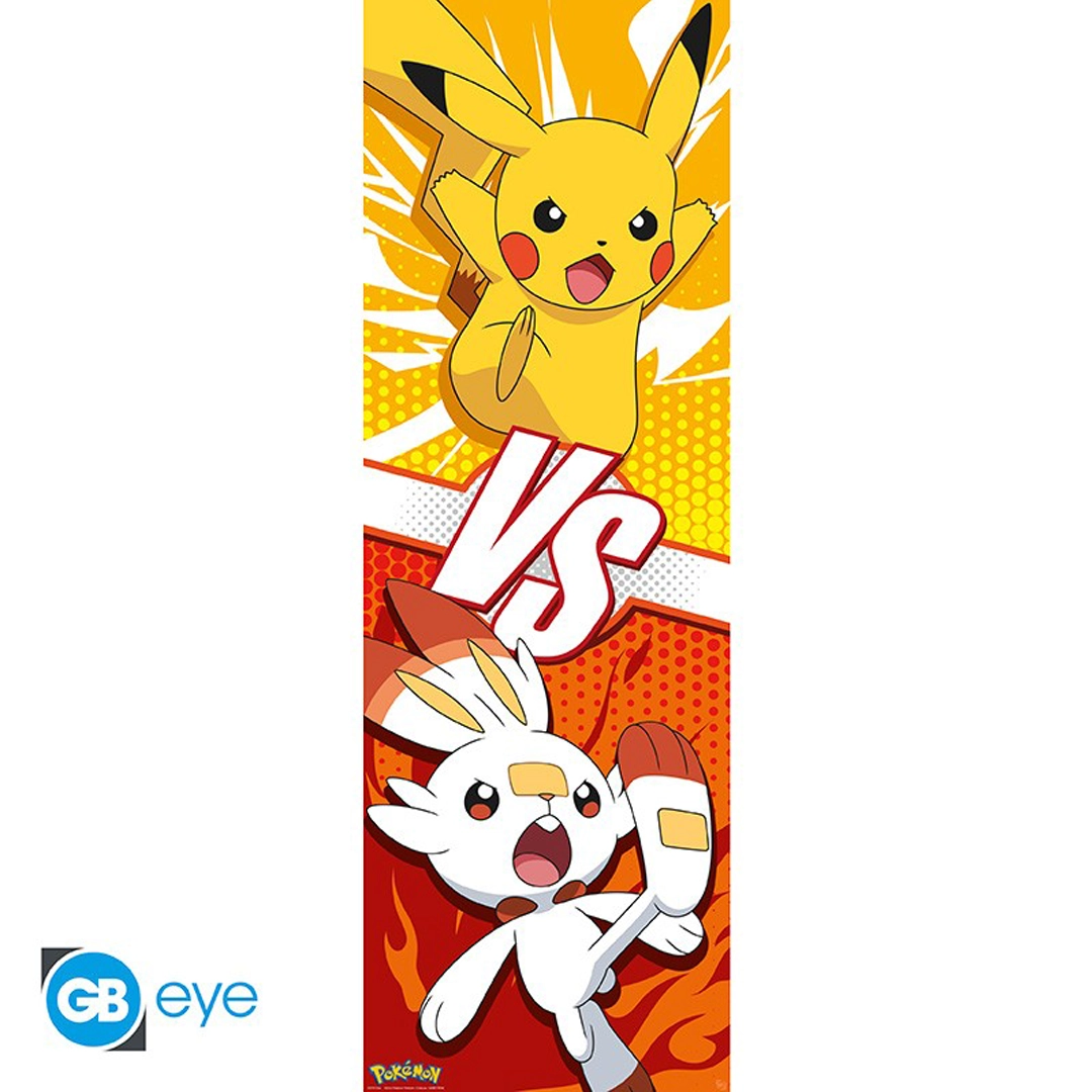 Pokémon - Door Poster (53 x 158cm) - Pikachu and Scorbunny