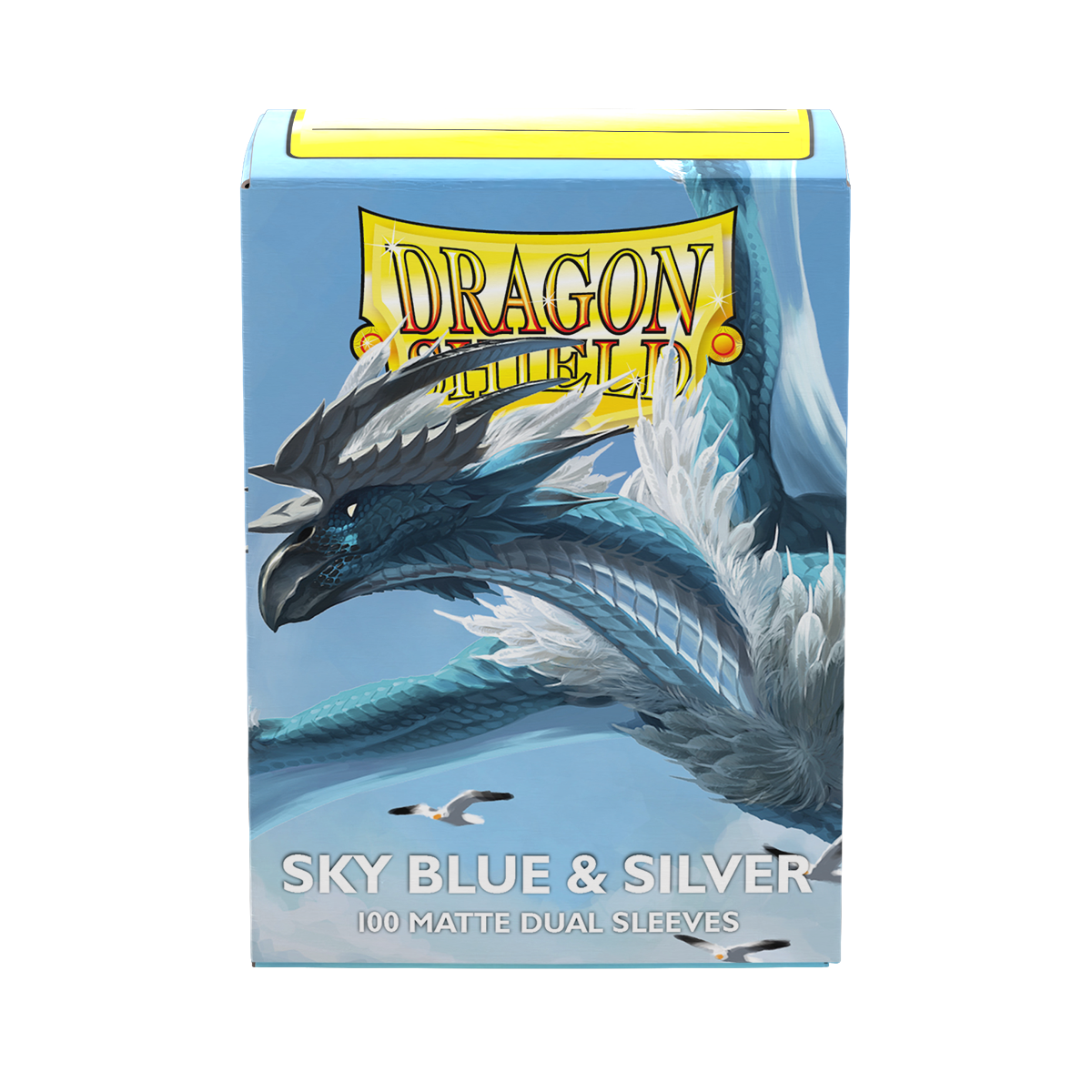 Dragon Shield: Sky Blue & Silver - Matte Dual Sleeves Standard Size
