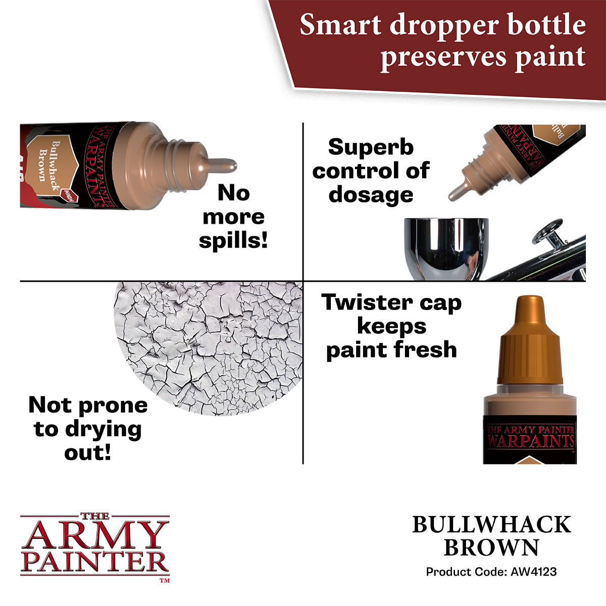 The Army Painter - Bullwhack Brown - Warpaints Air