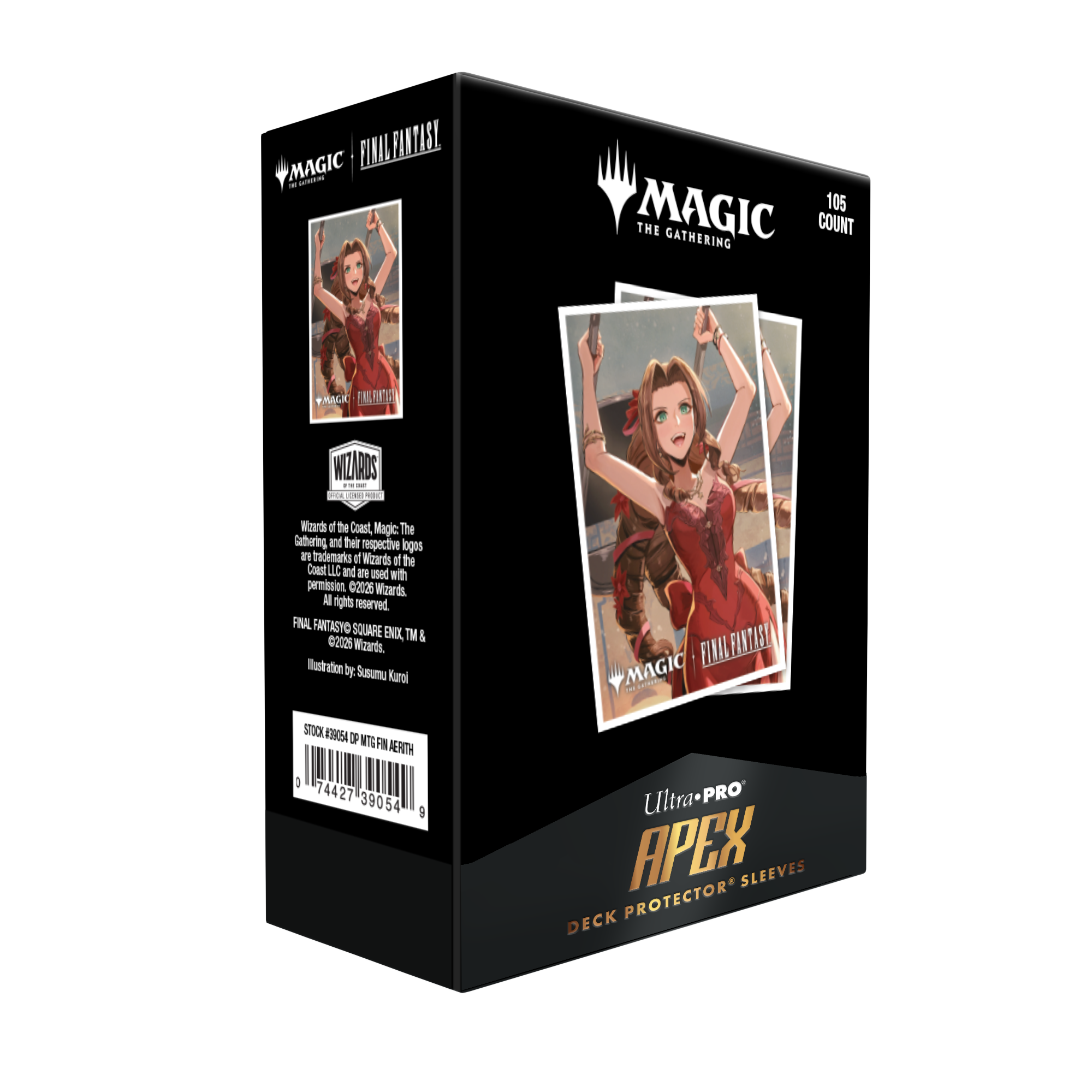 Ultra Pro | MTG - FINAL FANTASY - Aerith Gainsborough | 105pcs APEX DECK PROTECTOR Sleeves