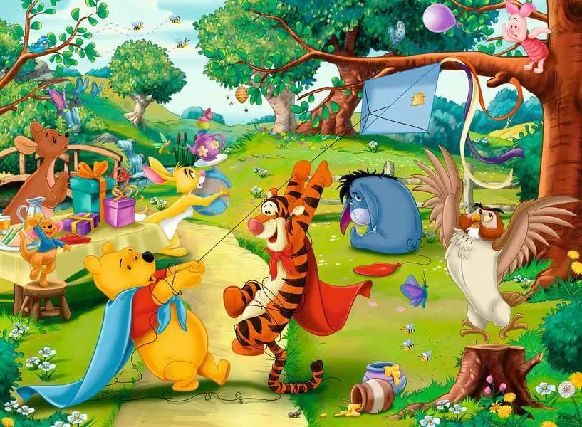 Ravensburger | Winnie Puuh Die Rettung | 100 Teile XXL Puzzle
