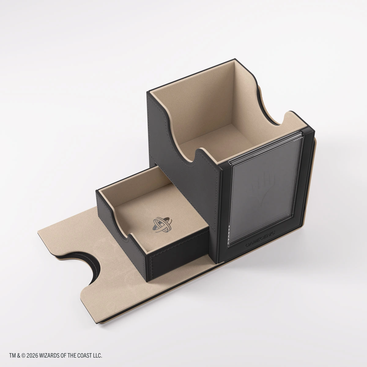 Gamegenic | Secrets of Strixhaven - Schwarz/Beige | Deckbox Sidekick Plus100+ XL