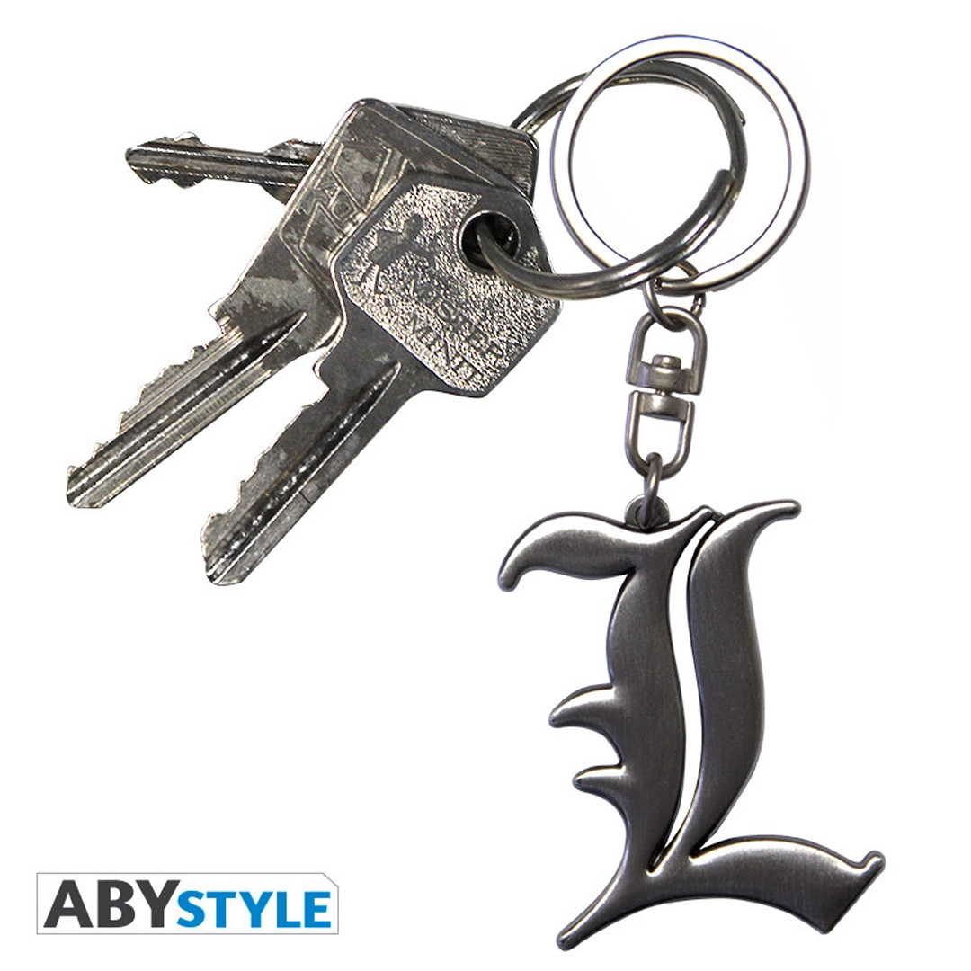 Abysse: Death Note - Keychain 3D - Symbol "L"