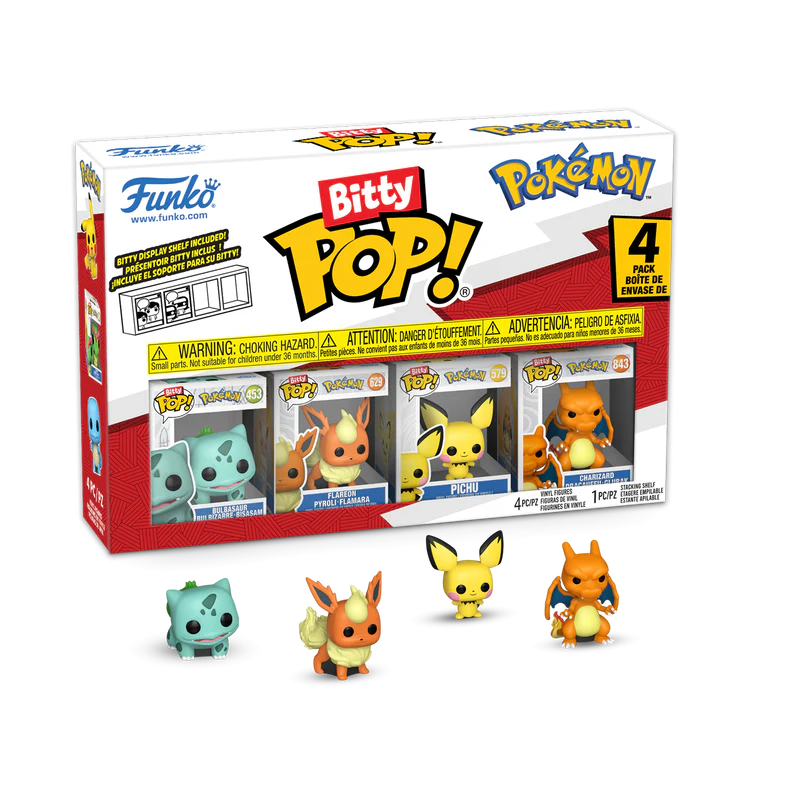 Bitty POP!: Pokémon Bulbasaur - 4 Pack Series 3