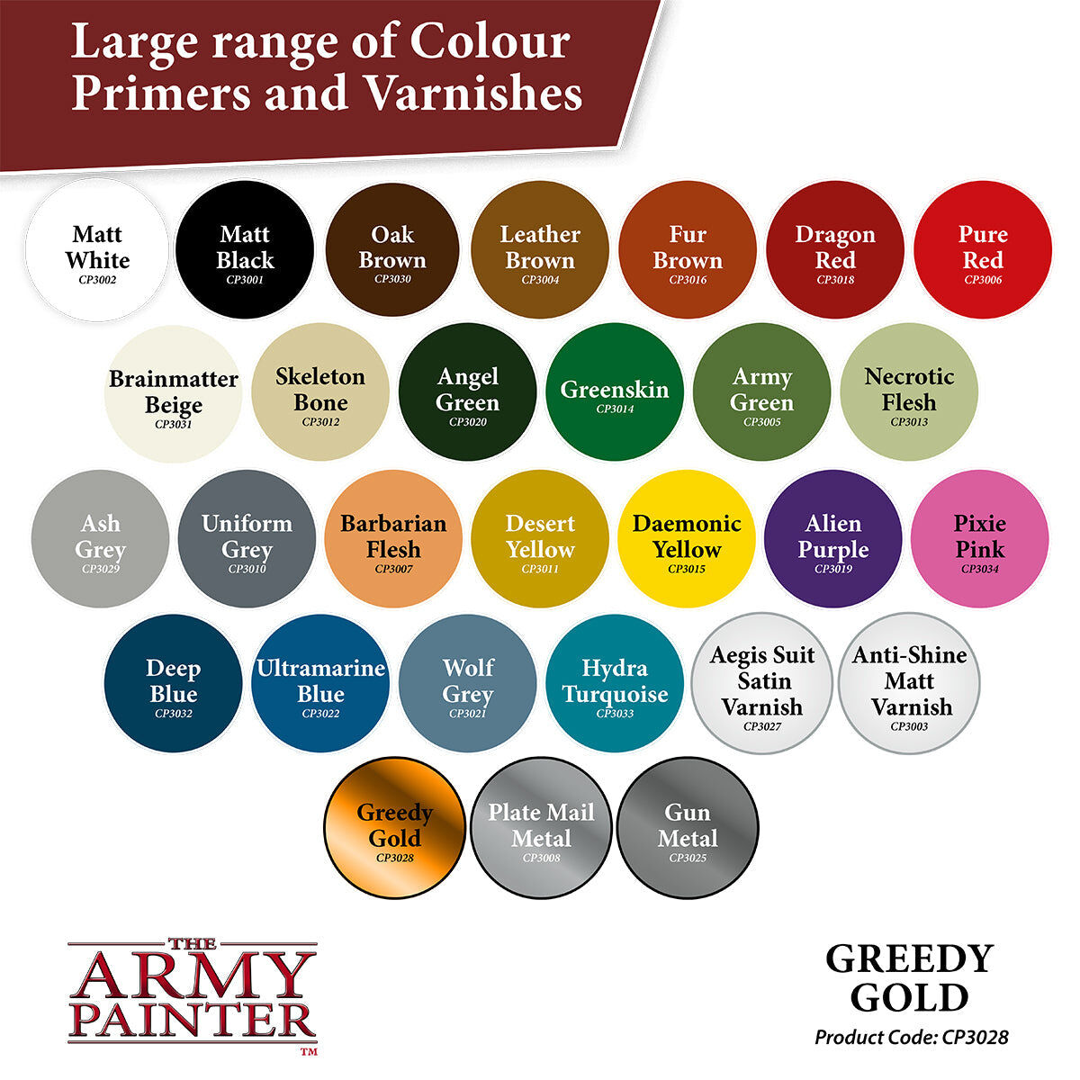The Army Painter - Greedy Gold - Colour Primer