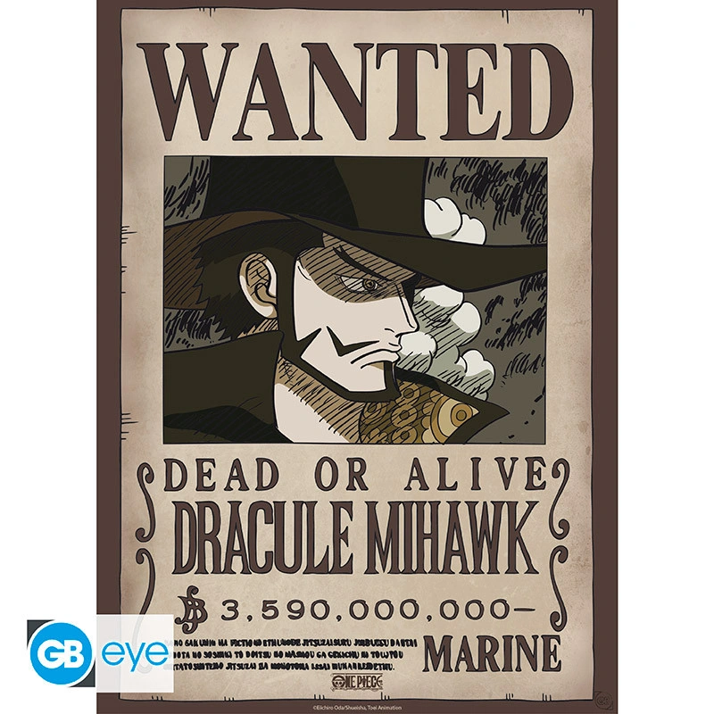 One Piece | Chibi Set 2 Poster (52 x 38cm) Wanted Mihawk & Crocodile | Poster