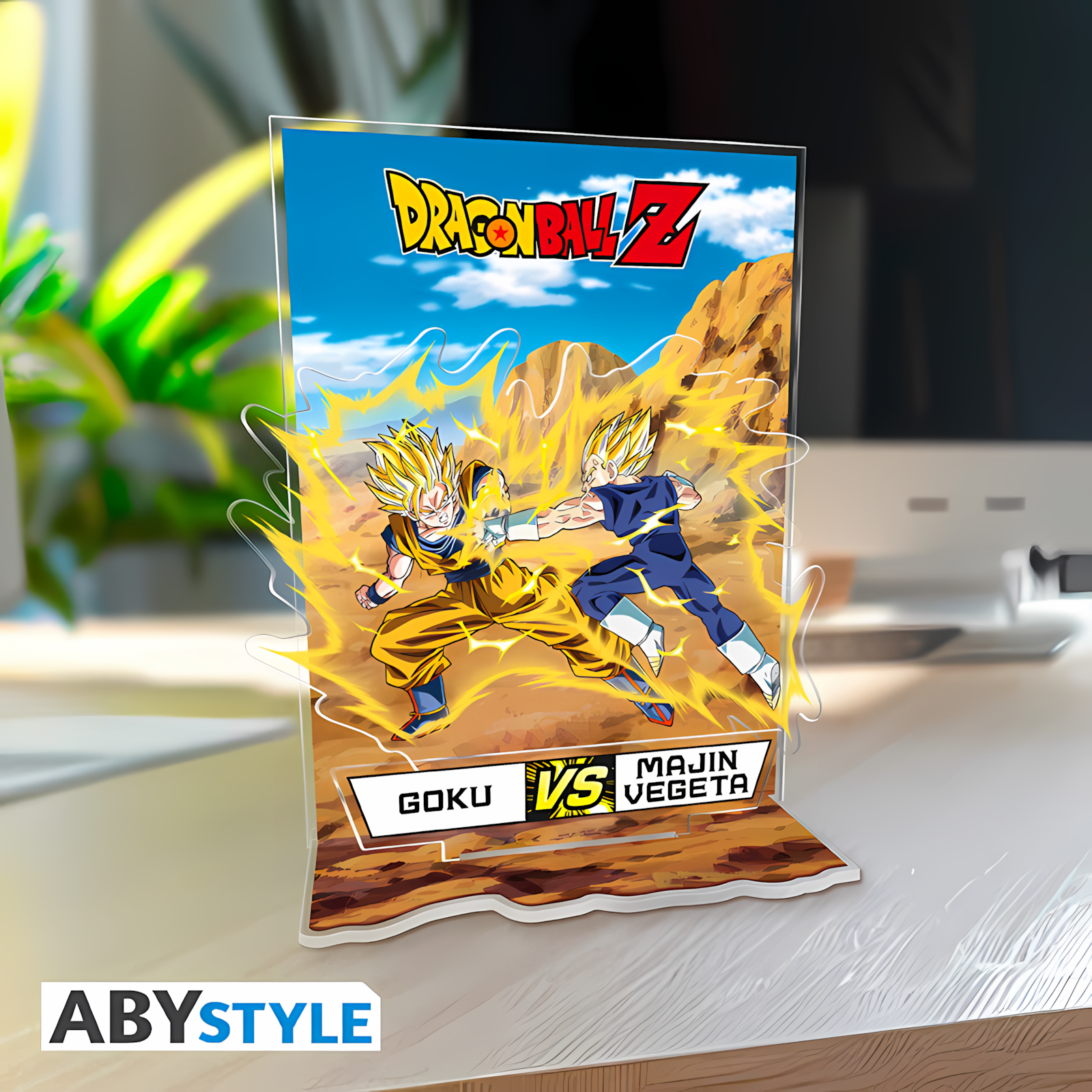 Abysse: Dragon Ball - Acryl® Diorama - DBZ/Goku vs Vegeta