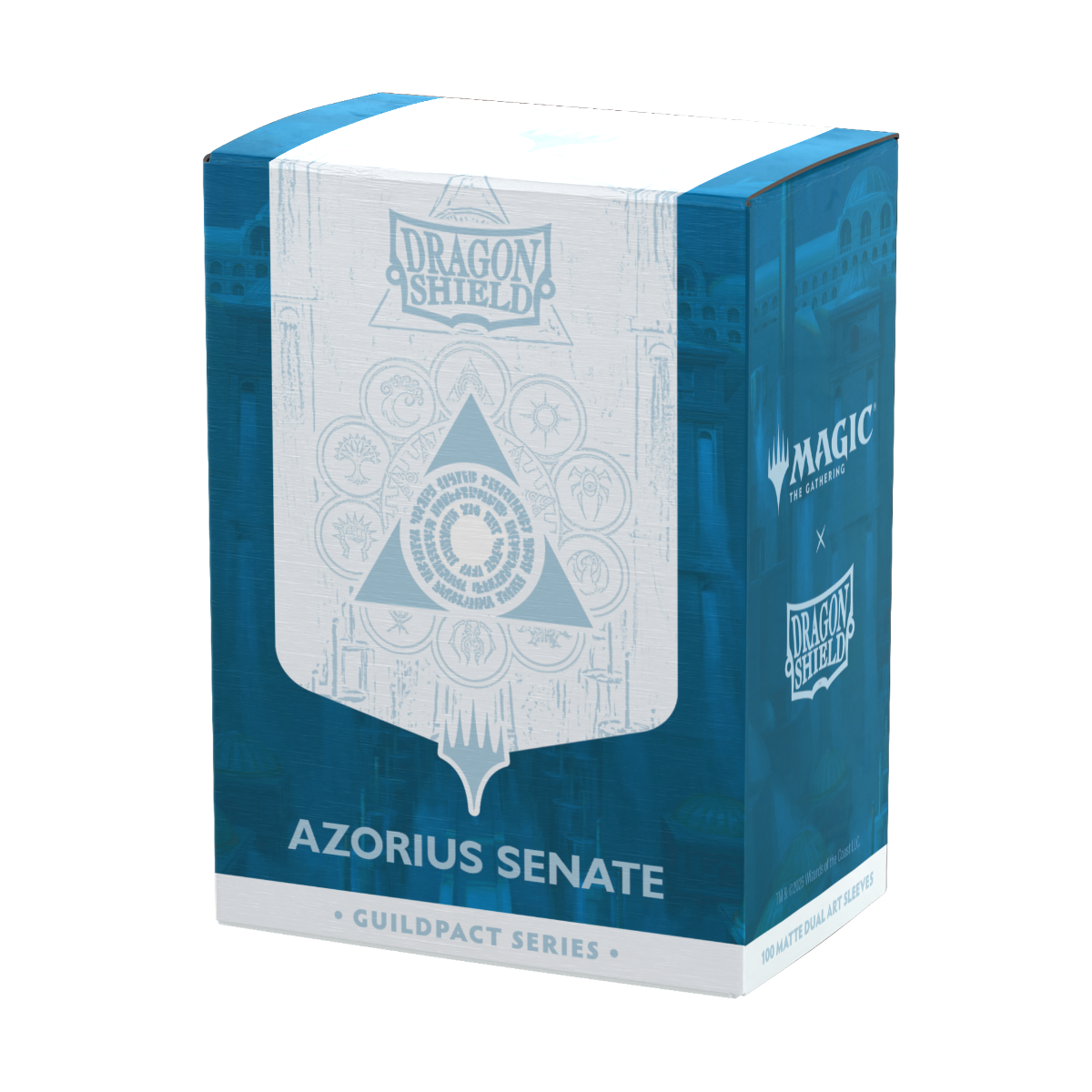Dragon Shield X Magic: The Gathering | Azorius Senate | Standard Size Sleeves Guildpact Series