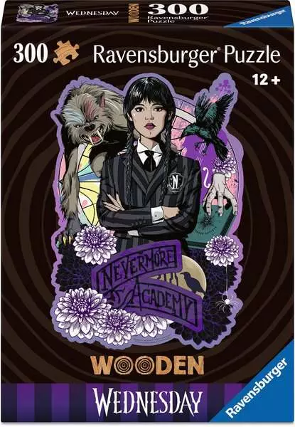 Ravensburger | Wednesday | 300 Teile konturgeformtes Holzpuzzle
