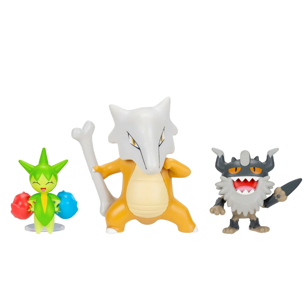 Jazwares: Pokémon Battle Figure Set - Roselia, Perrserker & Marowak