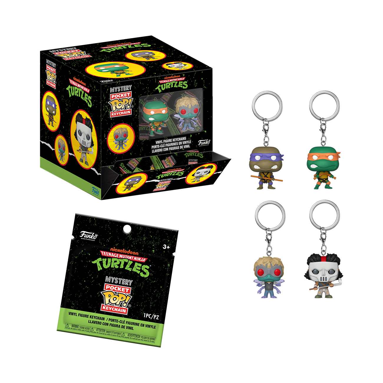 Mystery Pop! Keychain | Teenage Mutant Ninja Turtles | Mystery Blindbags (12PC)