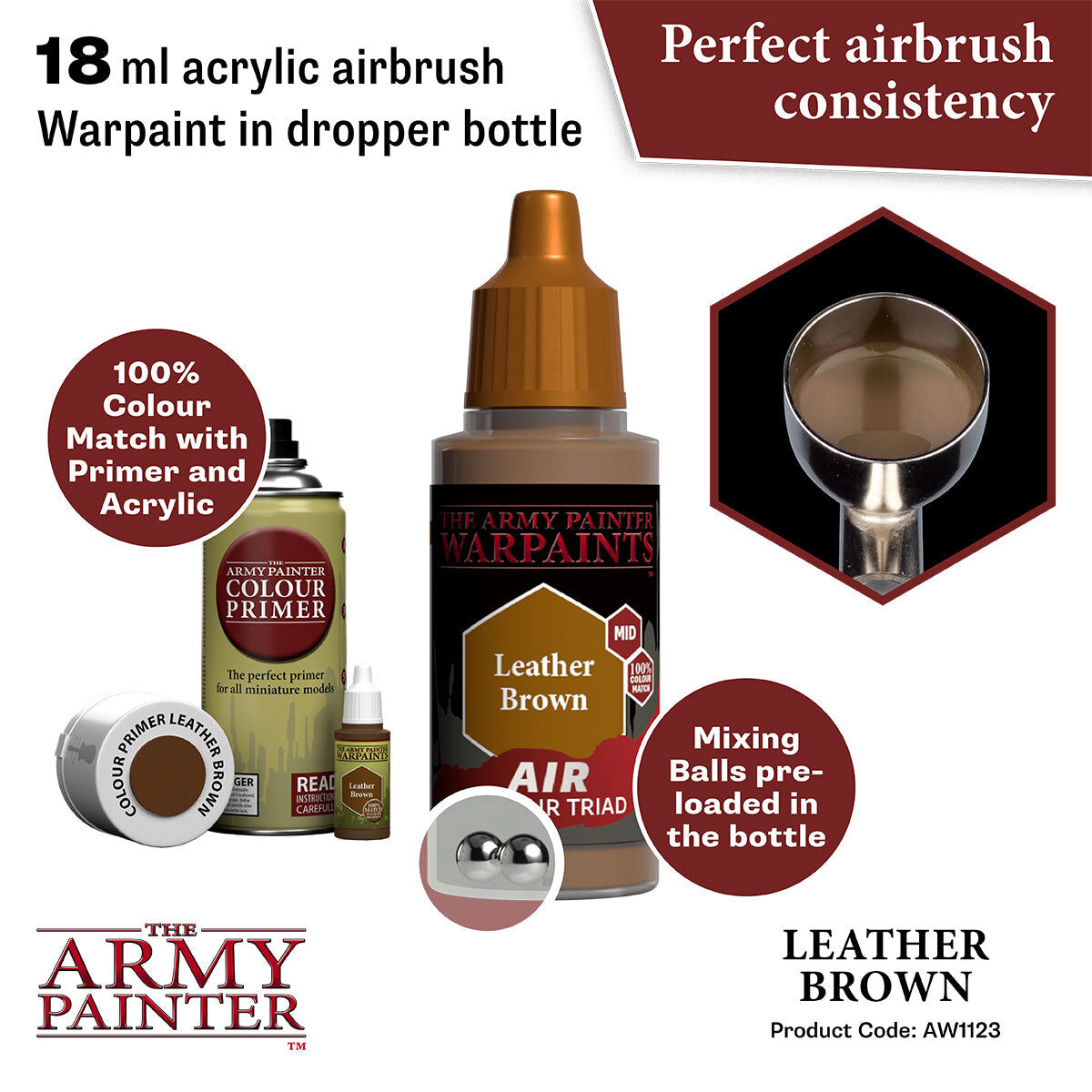 The Army Painter - Leather Brown - Warpaints Air