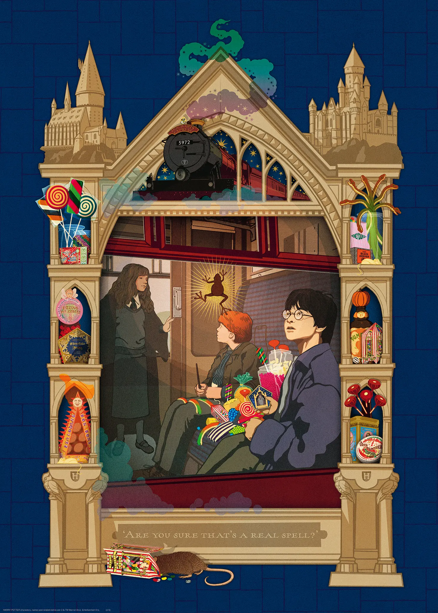 Ravensburger | Harry Potter auf dem Weg nach Hogwarts | 1000 Teile Puzzle