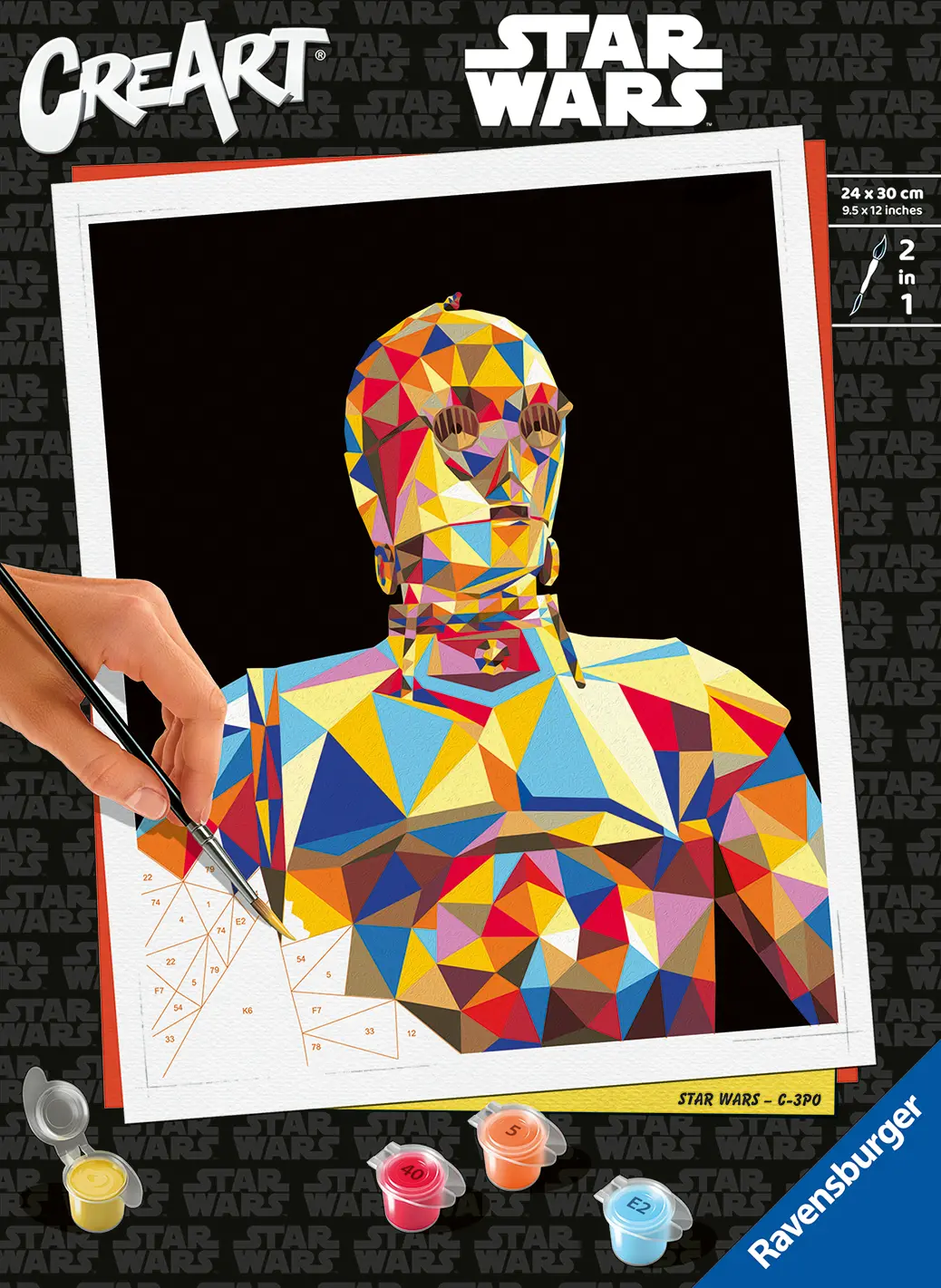 Ravensburger | Star Wars C-3PO | CreArt Malen nach Zahlen