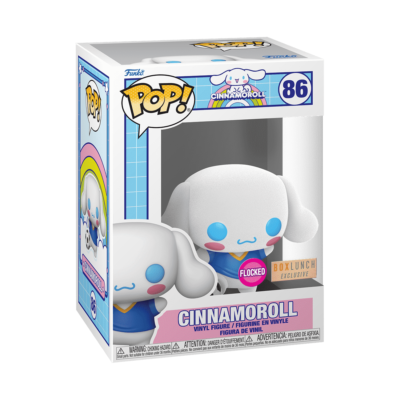 POP! Sanrio: Cinnamoroll with Soccer Ball (Flocked) - Hello Kitty