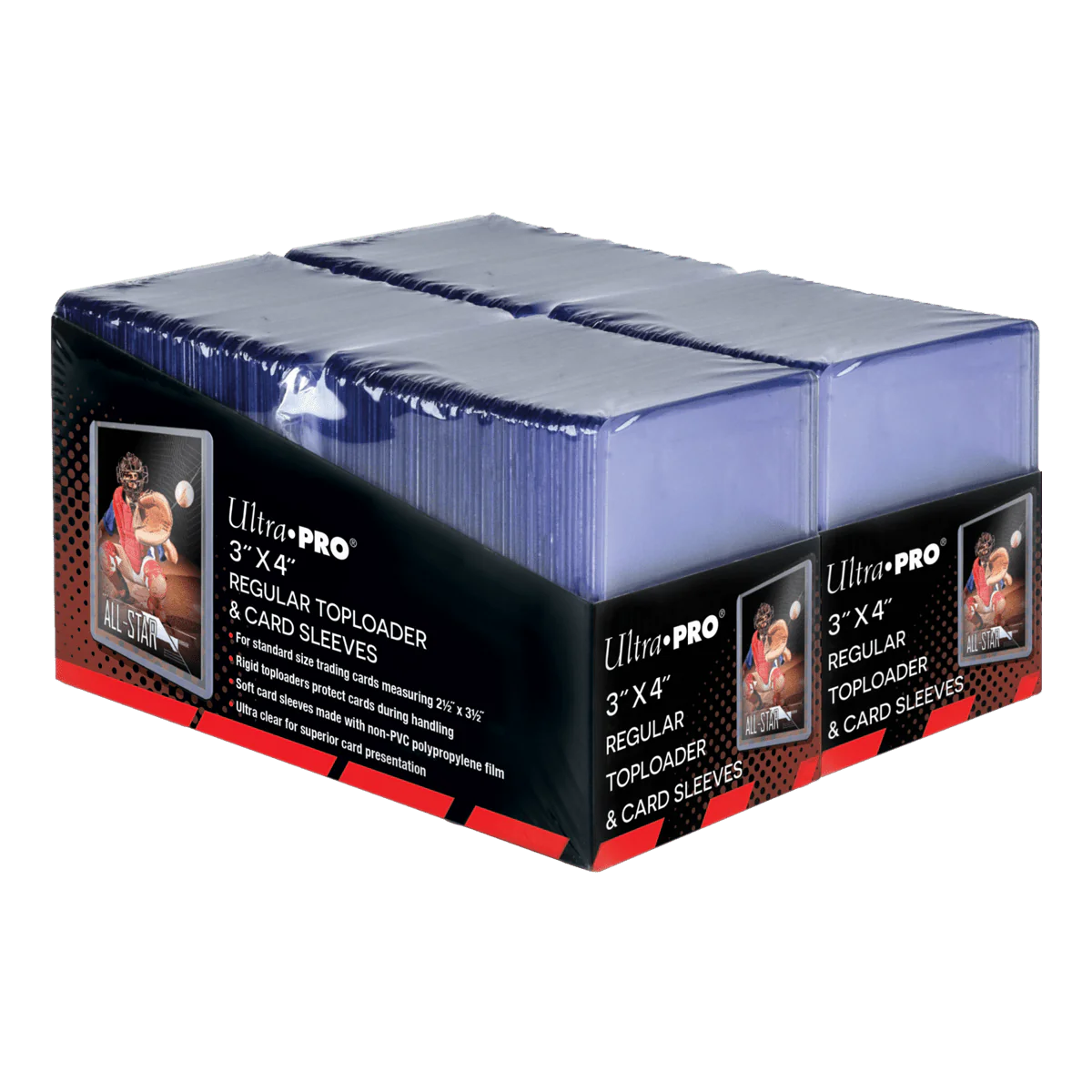 Ultra Pro - 3"x4" Regular Toploader + Soft Sleeves - 200ct