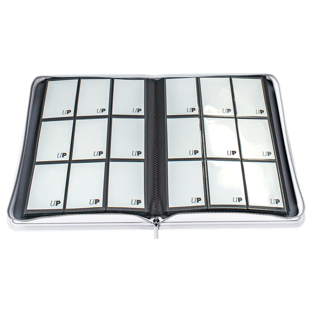 Ultra Pro - Vivid 9-Pocket Zippered PRO-Binder: White