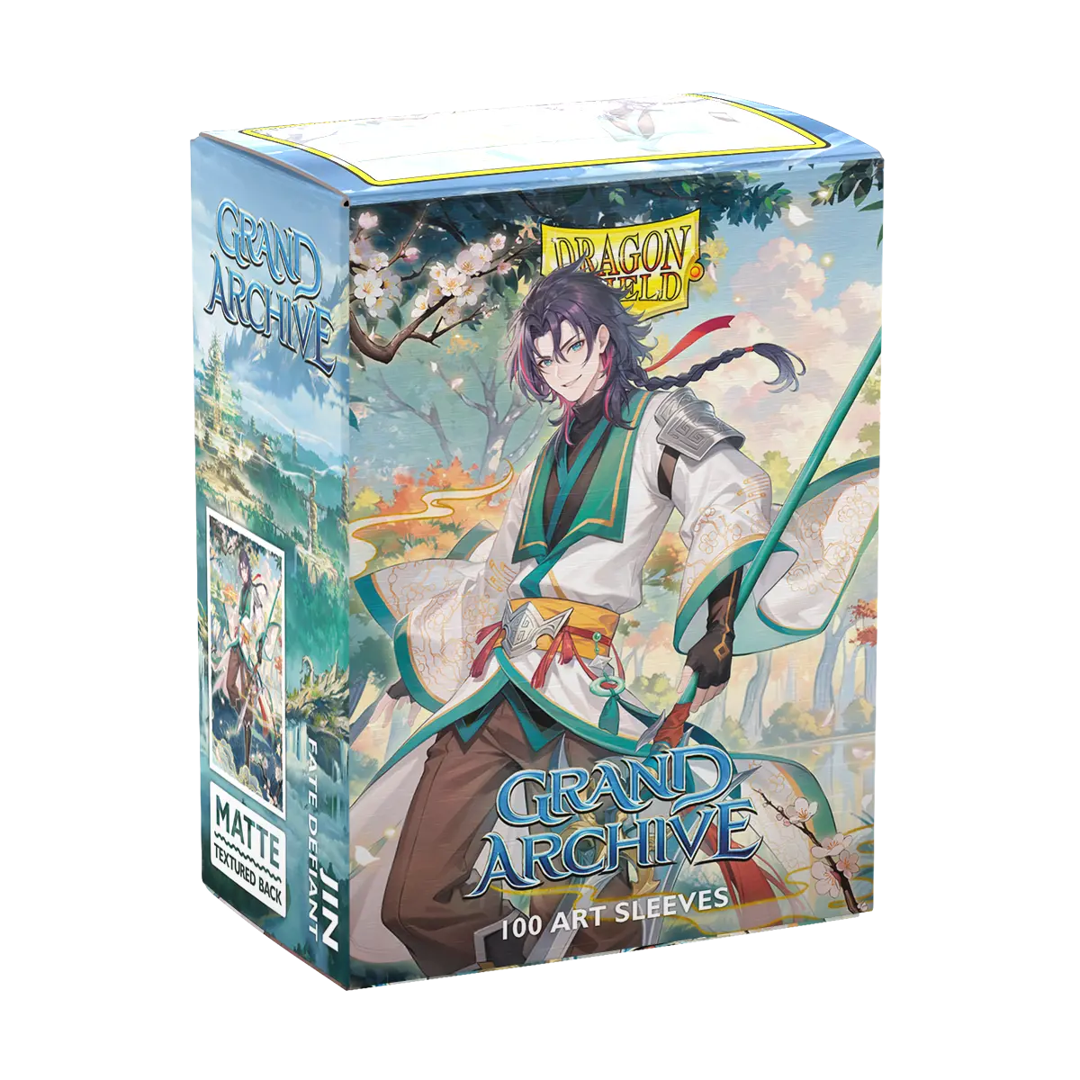 Dragon Shield: Grand Archive - Jin, Fate Defiant - Matte Art Sleeves - Standard Size