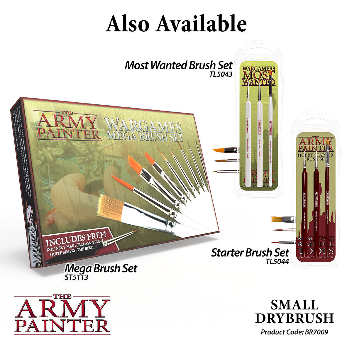 The Army Painter - Small Drybrush - Wargamer Brush