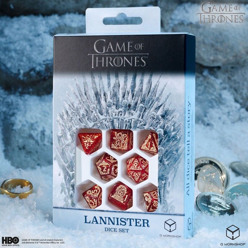 Q Workshop | Lannister | Game Of Thrones Dice Set