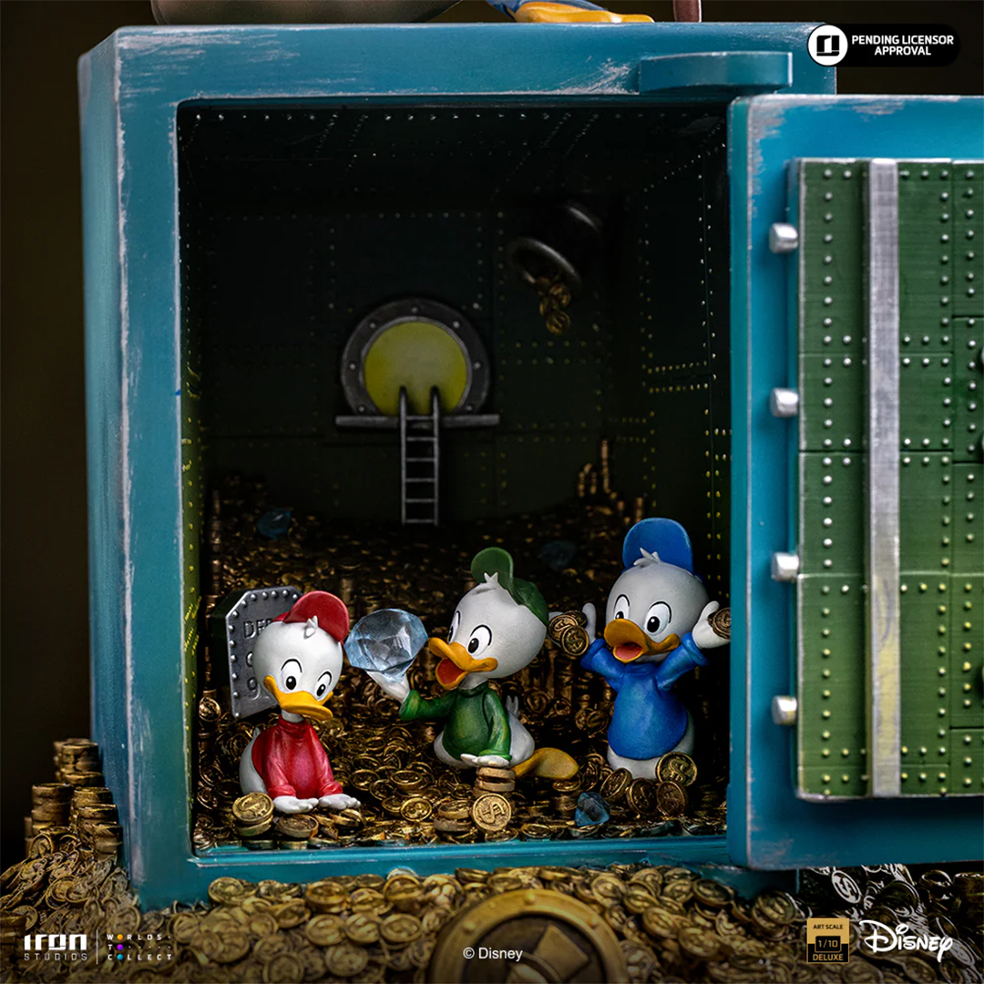 Iron Studios | Uncle Scrooge Mcduck And Nephews - Duck Tales | Art Scale 1/10