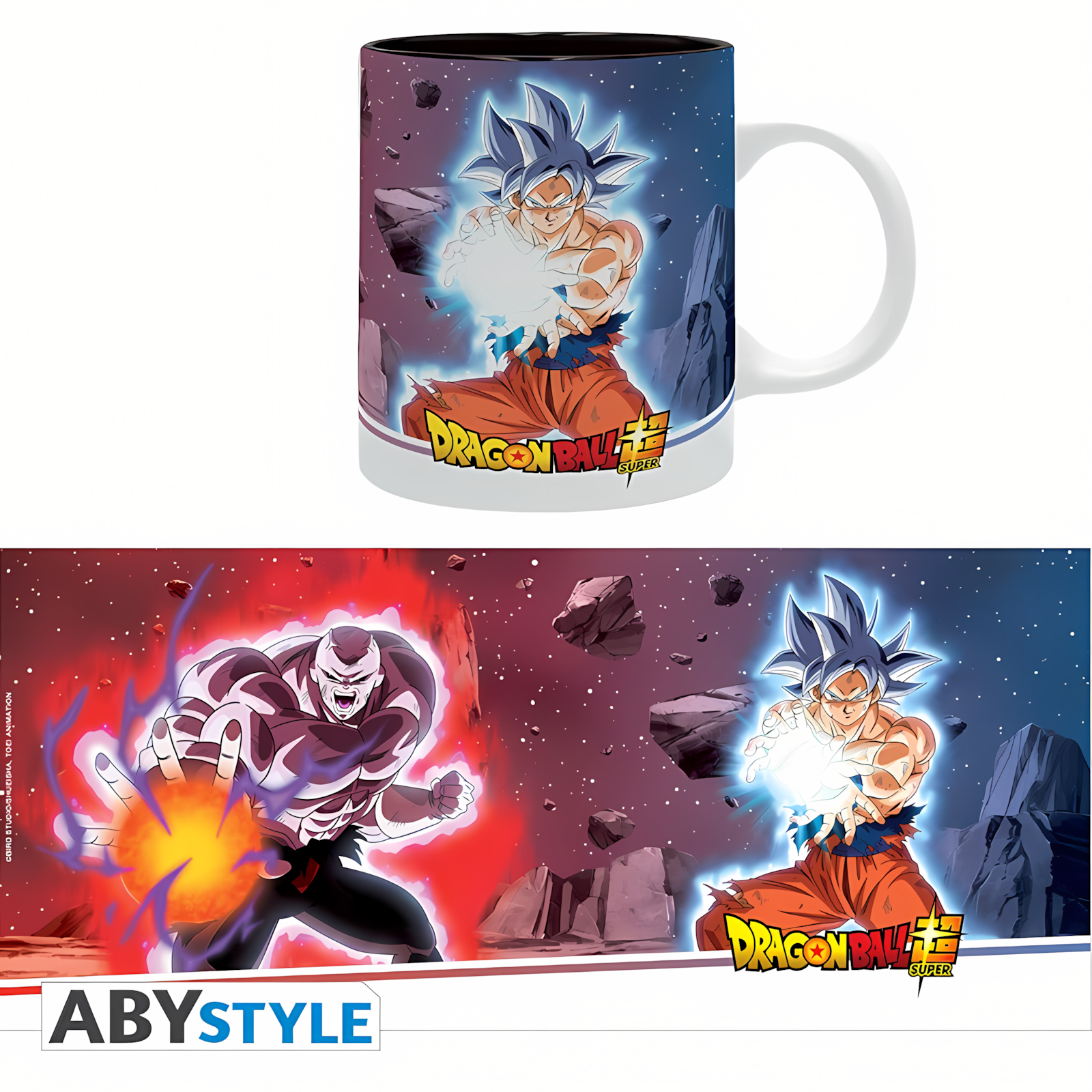 Abysse: Dragon Ball Super - Mug (320ml) - Son Goku Ultra Instinct vs Jiren