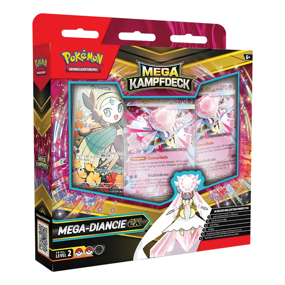 Pokémon TCG: Mega Diancie Ex/Mega Gengar Ex - Mega Kampfdeck (DE)