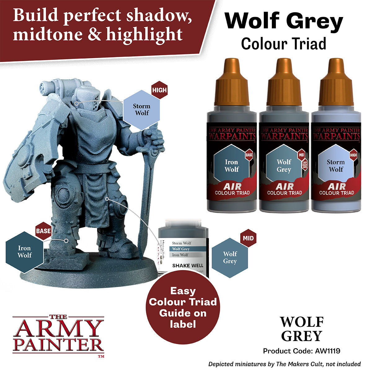 The Army Painter - Wolf Grey - Warpaints Air