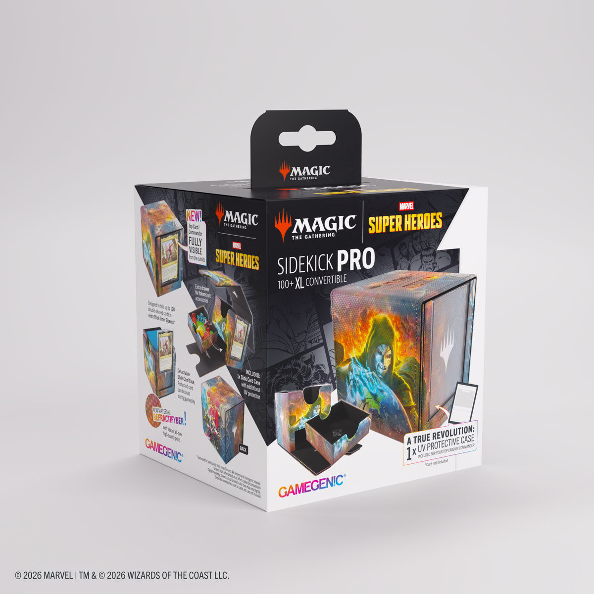 Gamegenic | Marvel Super Heroes - Doom Reigns Supreme / Loki Laufeyson | Deckbox Sidekick PRO 100+ XL