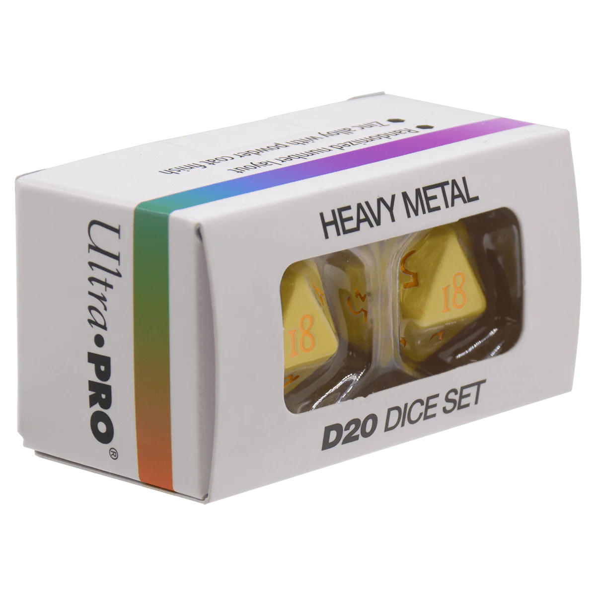 Ultra Pro: Vivid Heavy Metal Dice - Yellow