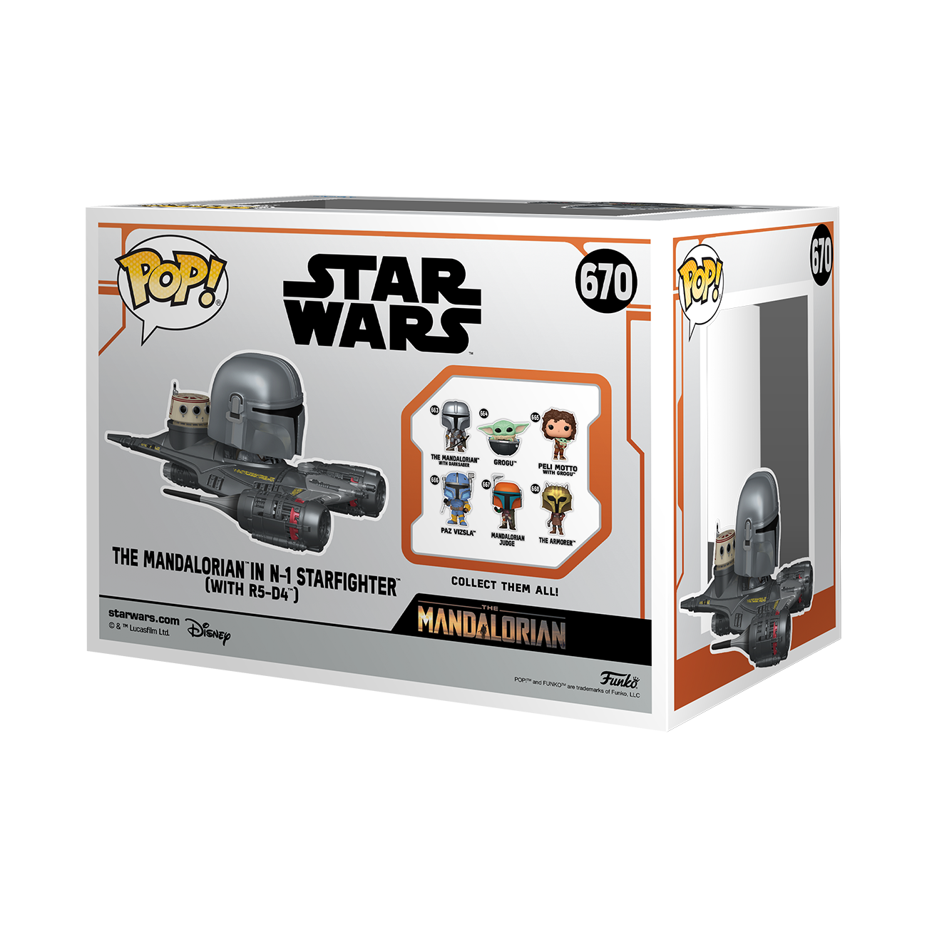 POP Ride: The Mandalorian in N-1 Starfighter (with R5-D4) - Exclusives