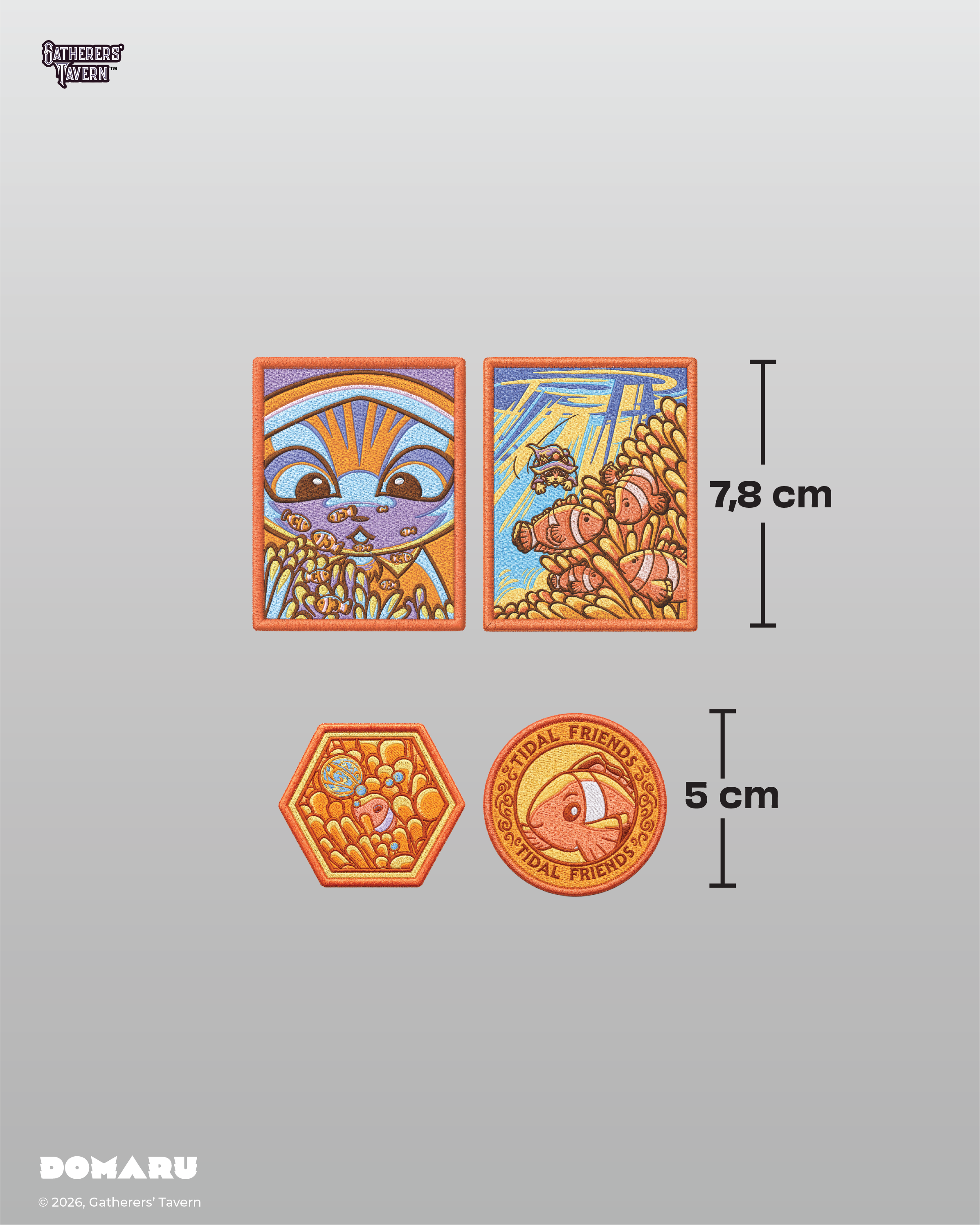 Gatherers' Tavern | Coral Hideaway Deco Patch DOMARU | Binder 12-Pocket