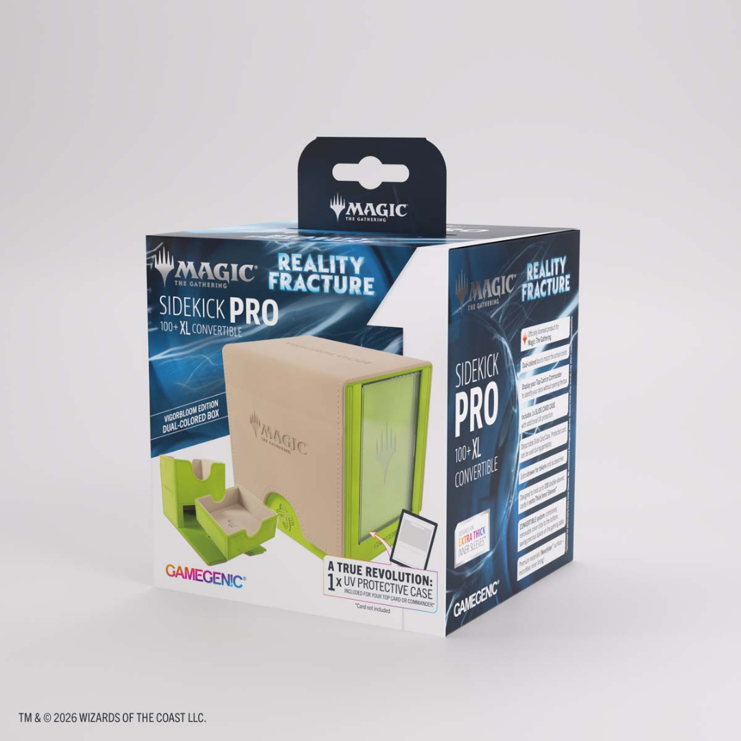 Gamegenic | MTG: Reality Fracture - Vigorbloom | Sidekick Pro Convertible Deckbox 100+ XL