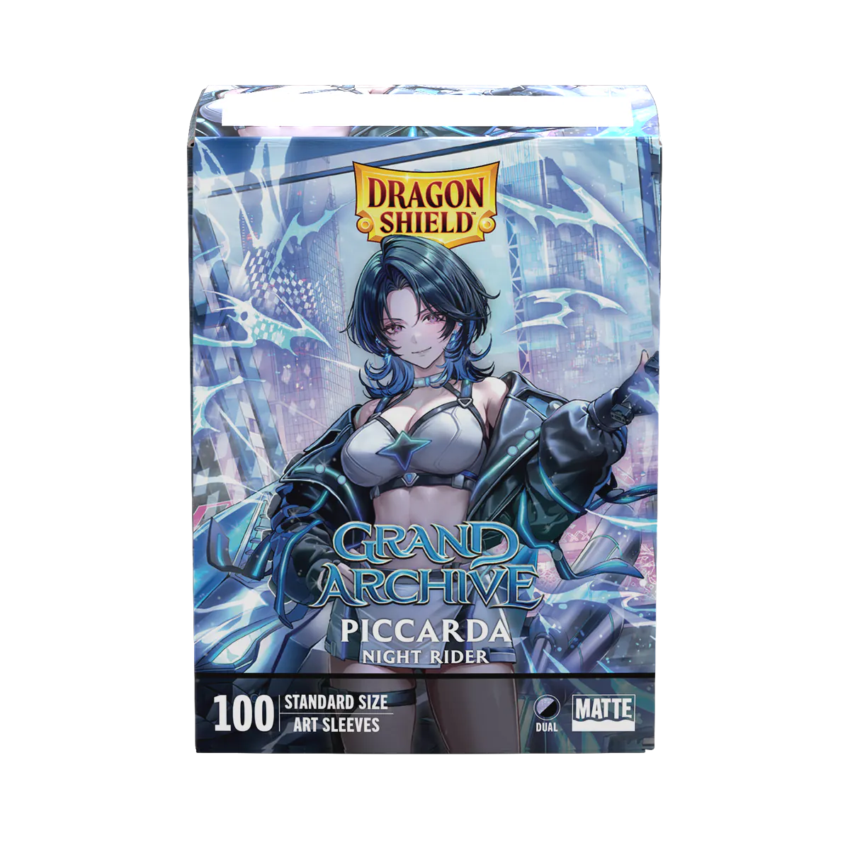 Dragon Shield | Piccarda, Night Rider Grand Archive | Matte Dual Art Sleeves Standard Size
