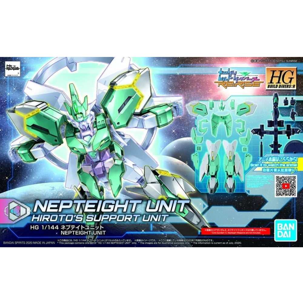 Bandai: HGBD:R Nepteight Unit – Gundam Build Divers Re:RISE (1/144)