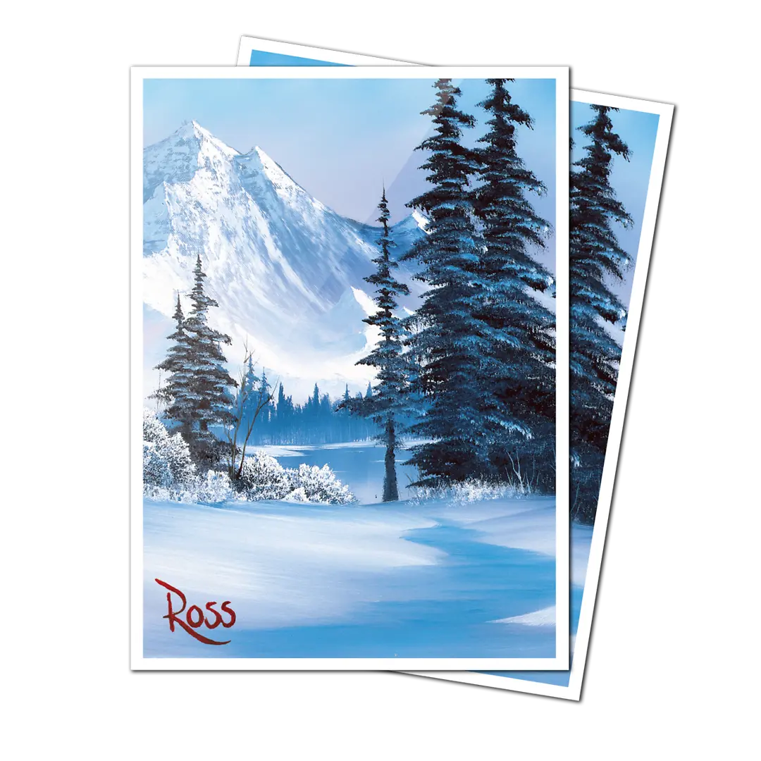 Ultra Pro - Bob Ross - Winter Paradise 105ct APEX Deck Protector Sleeves